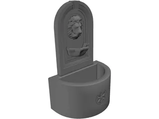 Leon Fountain 3D Model preview