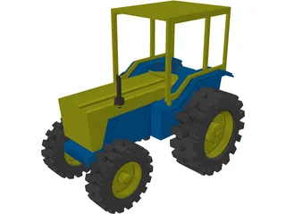 Tractor 3D Model preview