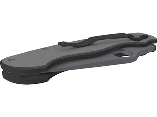 Folding Knife 3D Model preview