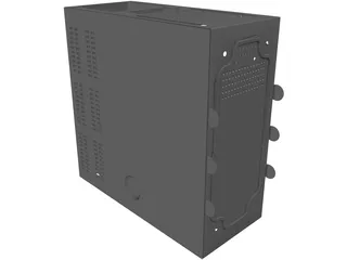 Computer Tower Case 3D Model preview