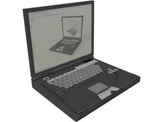 Dell Inspiron 8200 Laptop 3D Model preview