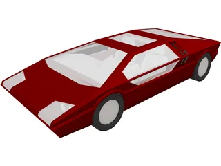 Maserati Boomerang 3D Model preview