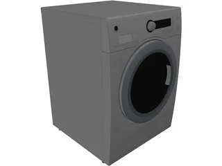 GE Washer and Dryer 3D Model preview