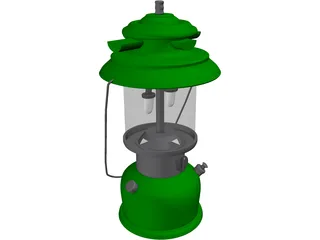 Vintage Coleman Lantern 3D Model preview