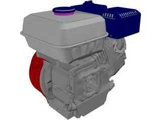 Honda GX160-1 Engine 3D Model preview