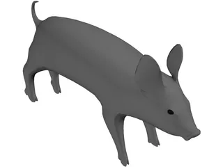 Pig 3D Model preview