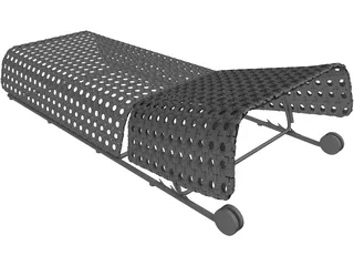 Bench Swimming Pool 3D Model preview