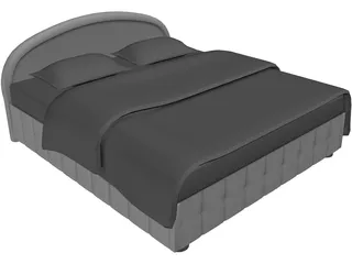 Bed Vintage 3D Model preview