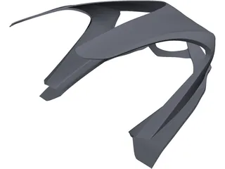 Ducati Panigale Front Fairing 3D Model preview
