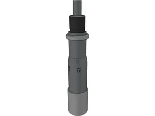 Mitutoyo 148-111 Micrometer Head 3D Model preview