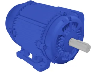 Weg Electric Motor 3D Model preview