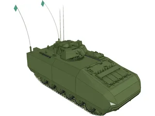 Tank Pakistan Talha 3D Model preview
