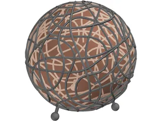 Ball Lamp 3D Model preview