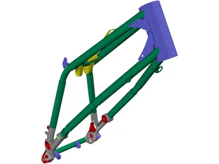 BMW G450X Frame (2009) 3D Model preview