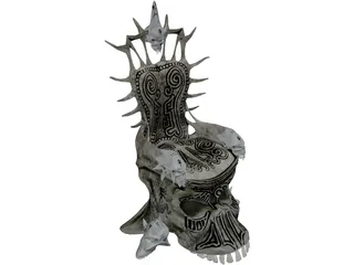 Skull Throne 3D Model preview