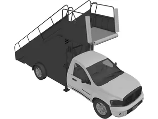 Dodge Ram 2500 Boarding Car 3D Model preview