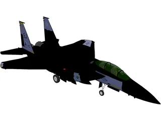 F-15 Aircraft 3D Model preview