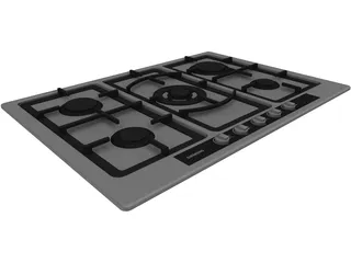 Siemens Gas Stove 3D Model preview