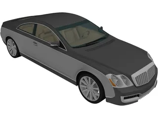 Xenatec Maybach 57S Coupe 3D Model preview