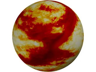 Sun 3D Model preview