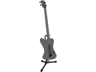 Guitar Bass 3D Model preview
