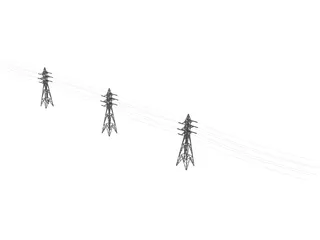 CHP Powerline 3pcs 3D Model preview