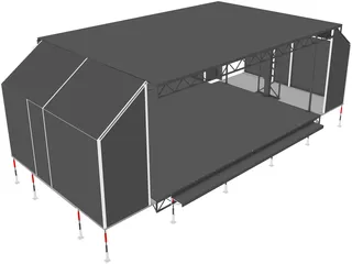 Trailer Stage 3D Model preview