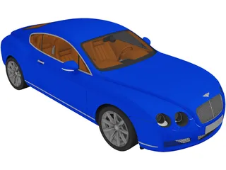 Bentley Continental GT 3D Model preview