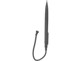 Auto Pencil with Light 3D Model preview