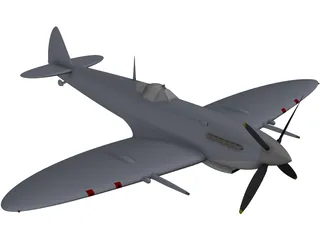 Spitfire 3D Model preview