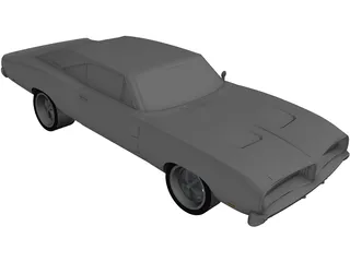 Dodge Charger RT (1968) 3D Model preview