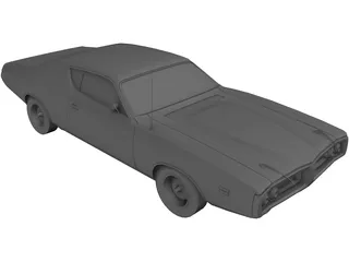 Dodge Charger 440 Magnum (1973) 3D Model preview