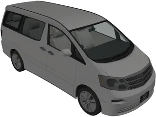 Toyota Alphard (2002) 3D Model preview