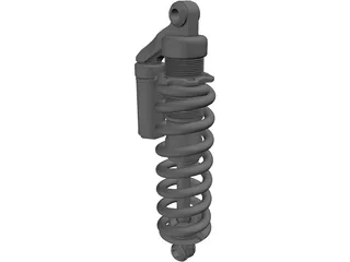 X Fusion Vector R Mountain Bike Shock Absorber 3D Model preview