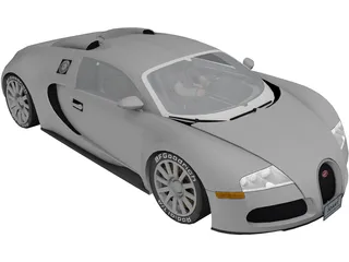 Bugatti Veyron 3D Model preview