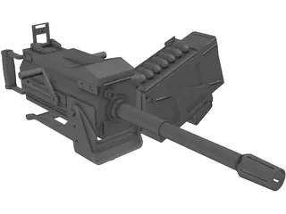 MK19 Grenade Launcher 3D Model preview