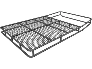 SUV Top Rack Basket Style 3D Model preview