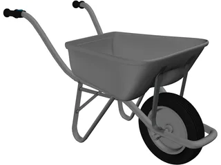 Wheelbarrow 3D Model preview