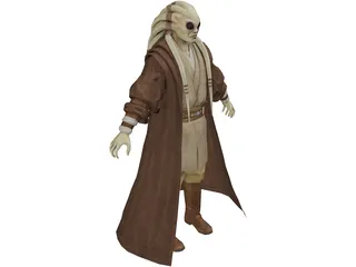 Star Wars Kit Fisto 3D Model preview