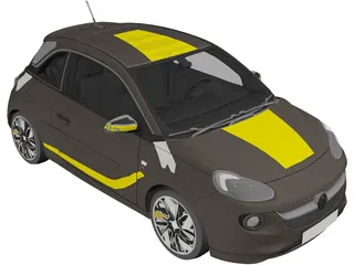 Opel Adam (2013) 3D Model preview