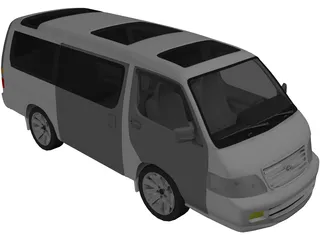 Toyota HiAce (2004) 3D Model preview