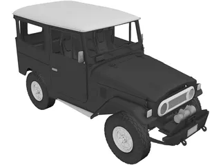 Toyota Land Cruiser FJ40 3D Model preview