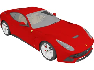 Ferrari F12 Berlinetta (2013) 3D Model preview