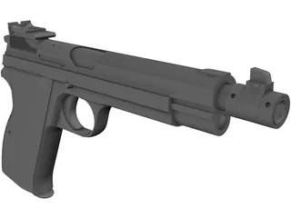 Sig P210 3D Model preview