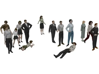 People Person Collection 3D Model preview