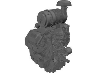 Kohler V Twin Engine 25hp 3D Model preview