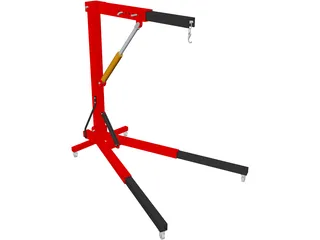 Engine Workshop Crane 3D Model preview