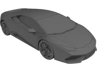 Lamborghini Huracan LP610-4 (2015) 3D Model preview