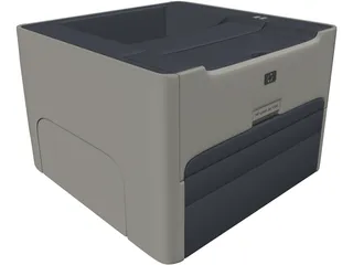 HP Laset Jet 1320 Printer 3D Model preview