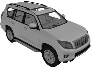 Toyota Land Cruiser Prado (2010) 3D Model preview